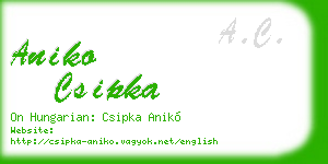 aniko csipka business card